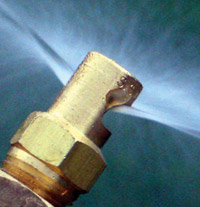 sprenkel installatie rieten dak