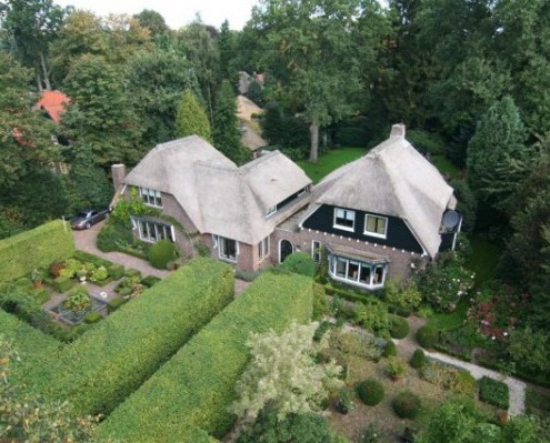 reparatie rieten dak in Laren