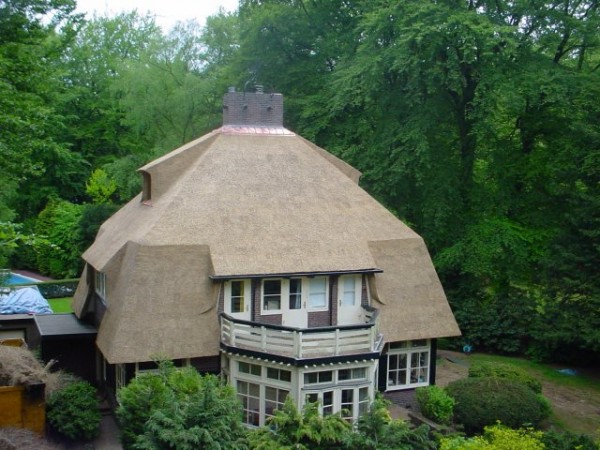 vernieuwen rieten dak Villa