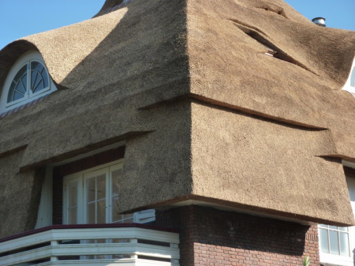 detail rieten dak