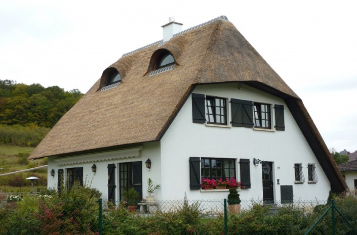 eind resultaat renoveren rieten dak