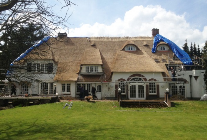 vernieuwen rieten dak in wassenaar