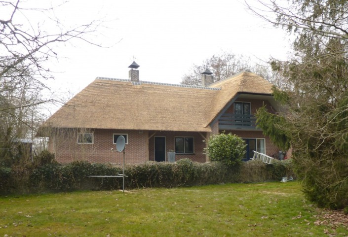 gerenoveerde rieten dak