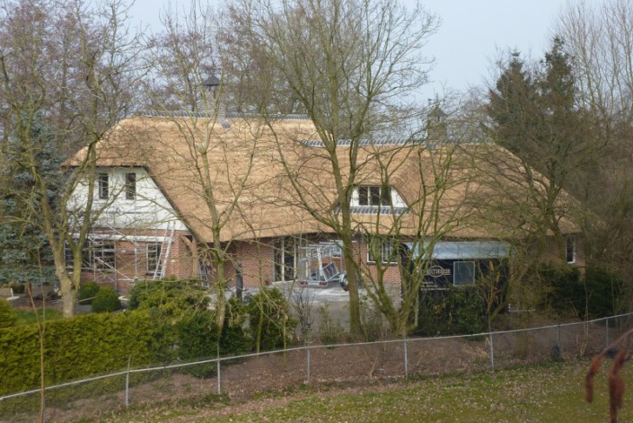 foto resultaat rieten dak opstoppen en verdrijven