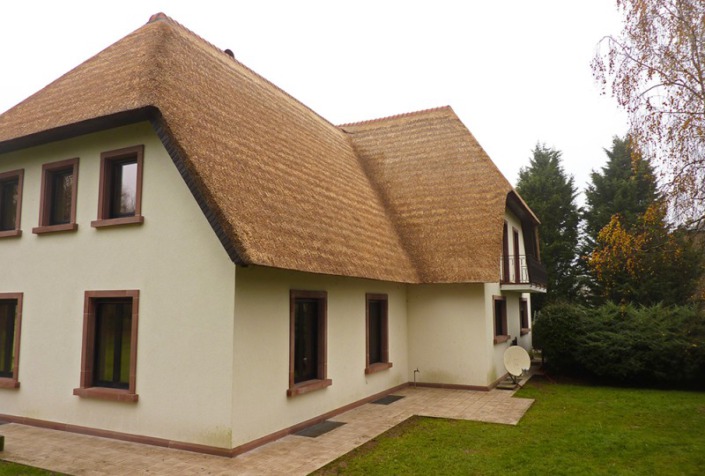 resultaat opstoppen rieten dak