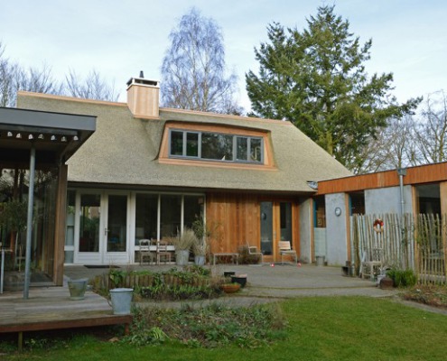 kunstrieten dak met dakkapel